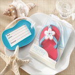 Flip-Flop Luggage Tag in Beach-Themed Gift Box